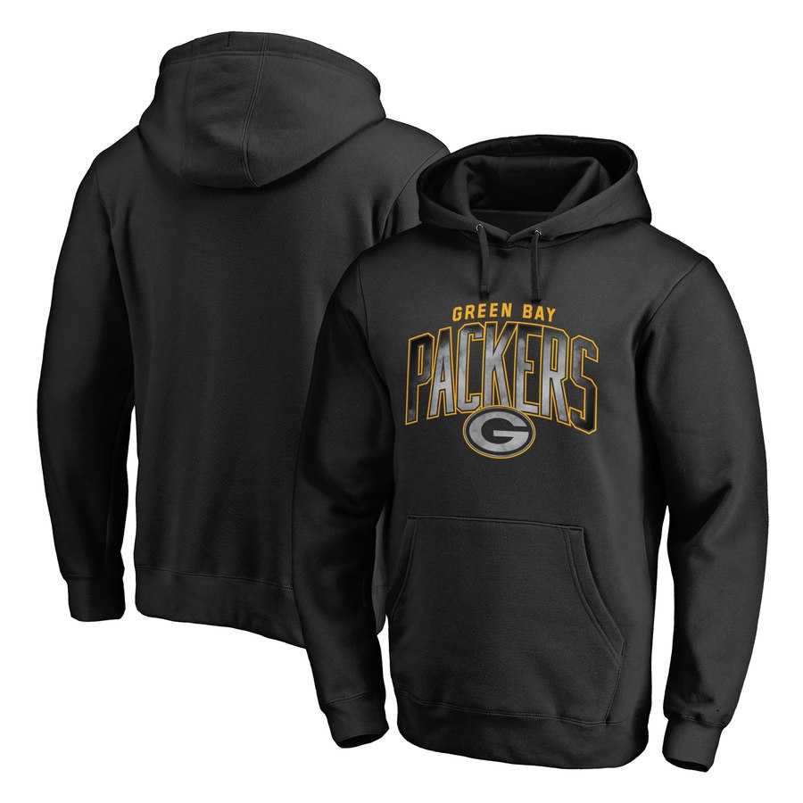 Men's Green Bay Packers NFL Pro Line by Fanatics Branded Arch Smoke Pullover Hoodie Black,We sell and wholesale Men's Green Bay Packers NFL Pro Line by Fanatics Branded Arch Smoke Pullover Hoodie Black on line form chian!